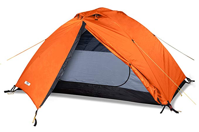 MIER 2 Person Camping Tent Free Standing Outdoor Backpacking Tent with Footprint, Waterproof & Quick Setup, 3 Season