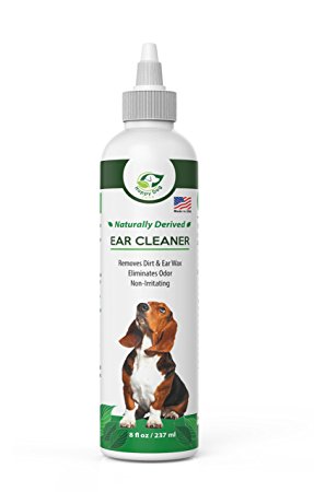 Dog Ear Cleaning Solution - Removes Dirt, Ear Wax and Odor – Great For Itchy Dog Ears – All Natural Dog Ear Wash – Soothing & Effective Pet Ear Cleaner