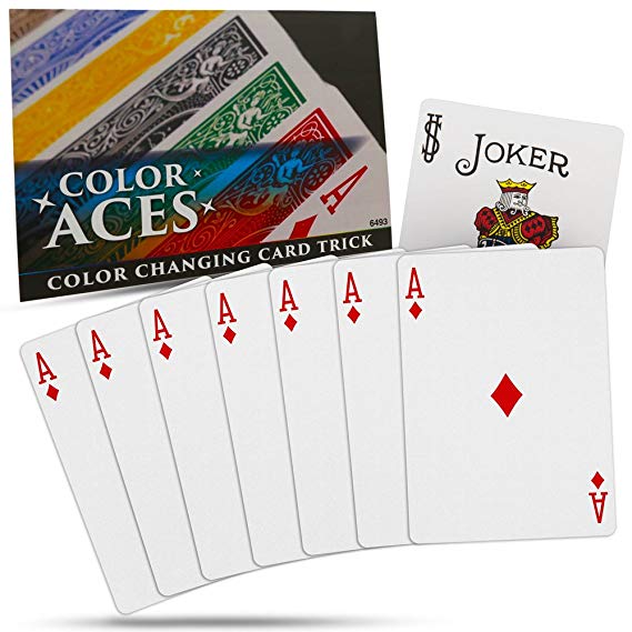 Color Aces Card Magic Trick - Special Bicycle Cards Included - Watch The Entire Demo