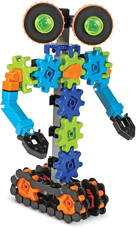 Learning Resources Gears! Gears! Gears! Robots in Motion, Robot Toy, Engineering Toy, STEM, Ages 5