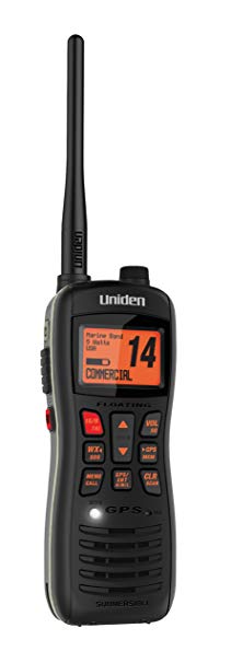 Uniden MHS235 Handheld Submersible 2-Way 5W Digital Selective Calling (DSC) Marine Radio - Black