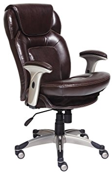 Serta 44187 Back in Motion Health and Wellness Mid-Back Office Chair, Frye Chocolate