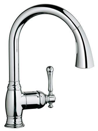 Grohe 33870001 Bridgeford Single-handle Pull-down Spray head Kitchen Faucet