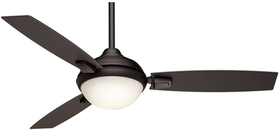Casablanca Indoor/Outdoor Ceiling Fan with LED Light and Remote Control - Verse 54 inch, Maiden Bronze, 59159