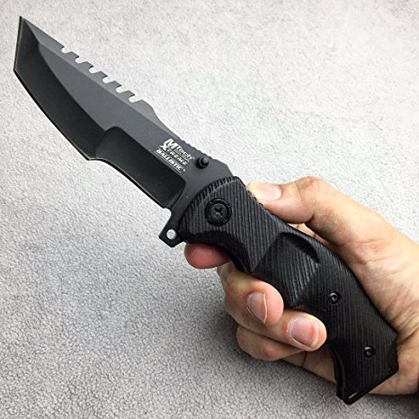 9" M-Tech G10 Tracker Spring Assisted Open Folding Pocket Outdor Knife Tactical Rescue Combat