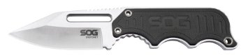 SOG Specialty Knives & Tools Instinct Fixed Blade Knife NB1012-CP with 2.3-Inch Steel Blade and Steel Handle, Satin Polish Finish
