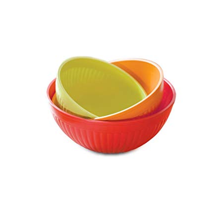 Nordic Ware Prep and Serve Mixing Bowl Set, 3-Piece