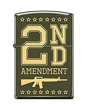 Zippo Custom Design 2nd Amendment Windproof Collectible Lighter. Made in USA Limited Edition & Rare