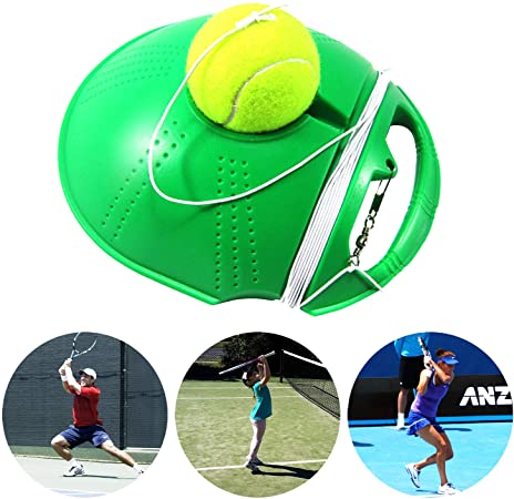 Jsbeuith Tennis Trainer Rebound Balls - Tennis Trainer Equipment Trainer Base - Self-Study Practice Training Tool Training Gear for Kids Player Beginner