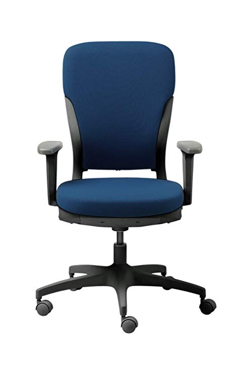 GODREJ INTERIO Motion High Back Executive Chair With Fixed Arm Rest (Matte Finish, Navy Blue)