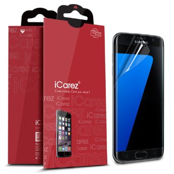 iCarez [Edge to Edge] Screen Protector for Samsung Galaxy S7 Edge HD Clear Anti Shock - Retail Packaging