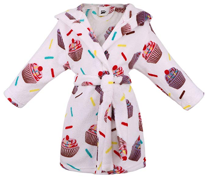 ARCTIC Paw Kids Robes Boys Girls Children Animal Theme Bathrobes Pool Cover up