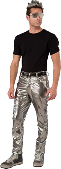 Forum Novelties Mens Futuristic Silver Pants Standard