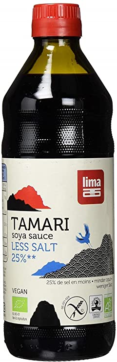 Lima Organic Tamari 25 Percent Less Salt 500 ml