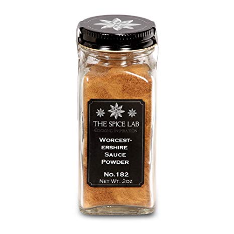 The Spice Lab No. 182 - Worcestershire Sauce Powder Spice - Kosher Gluten-Free Non-GMO Spice - French Jar