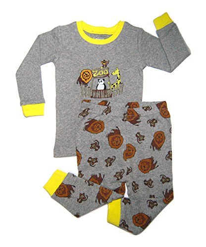 Leveret Little Boy quotZooquot 2 Piece Pajama Set 100 Cotton Size 2-8 Years