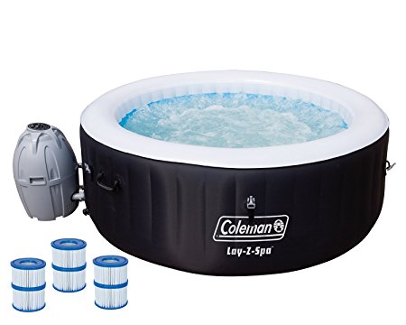 Coleman 71" x 26" Inflatable Spa 4-Person Hot Tub with 6 Filter Cartridges
