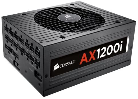 CORSAIR AXi Series, AX1200i, 1200 Watt, 80  Platinum Certified, Fully Modular - Digital Power Supply