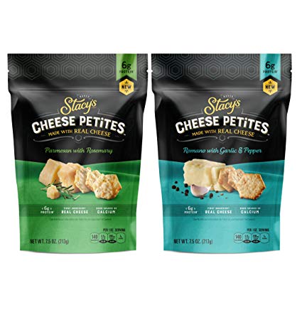 Stacy's Cheese Petites Cheese Snack Variety Pack, 7.5oz Bag, 2 Pack