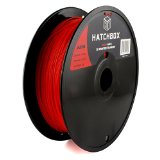 HATCHBOX 175mm Red ABS 3D Printer Filament - 1kg Spool 22 lbs - Dimensional Accuracy - 005mm