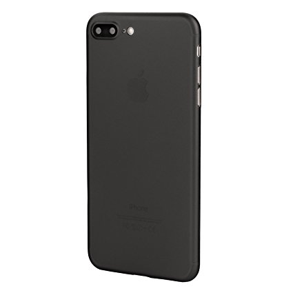 iPhone 7 Plus Case, Thinnest Cover Premium Ultra Thin Light Slim Minimal Anti-Scratch Protective - For Apple iPhone 7 Plus | totallee The Scarf (Black)