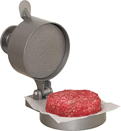 Hamburger Press with Patty Ejector, 5.5-Inch x 8-Inch x 5-Inch, Gray