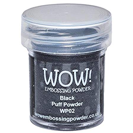Wow Embossing Powder 15ml, Black Puff