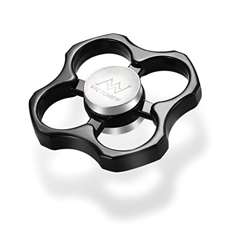 VICTOREM Fidget Spinner EDC Hand Toy ADHD Focus Square Sturdy Metal Made - Up to 4 mins