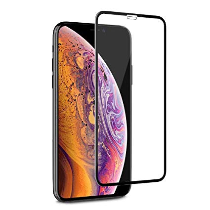 Flylinktech Screen Protector for iPhone XS/X (5.8 inch), 9H Hardness Tempered Glass [Force Resistant Up to 28 Pounds] with 99%Touch Accurate, Advanced Clarity, Bubble-Free Installation for iPhone XS/X