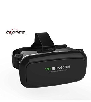 Toprime®3D VR Glasses Headset ,3D VR Box Suitable for 4.0-6.0 inch Smartphone,Samsung S3-S7 Note 2-Note 5 iPhone 4-6s etc. Black
