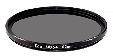 ICE 62mm ND64 Filter Neutral Density ND 64 62 6 Stop Optical Glass