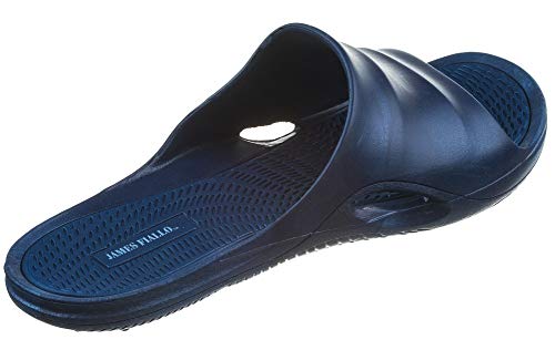 J. Fiallo Mens New Slide Beach Sandal Slippers in 3 Classy Colors