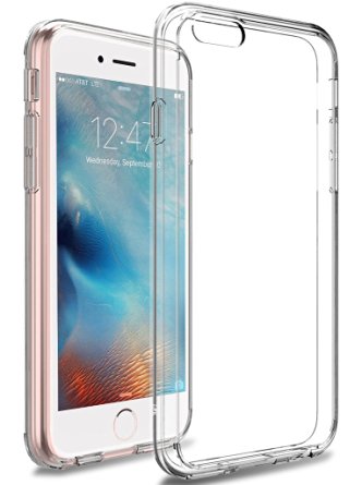 iPhone 6s Plus Case, LK [Crystal Clear] [Air Hybrid] Shock Absorbing Anti Scratch Ultra Slim Bumper Case with Clear Back Panel Cover for iPhone 6s Plus / iPhone 6 Plus (Clear)