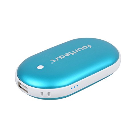 E-TECHING Pebbles Double-Side USB Rechargeable Hand Warmer / 5000mAh Power Bank for iPhone/Samsung Galaxy/HTC/SONY/ Lenovo