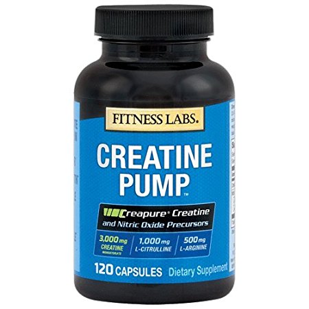 Fitness Labs Creatine Pump with L-Citrulline and L-Arginine (120 Capsules)