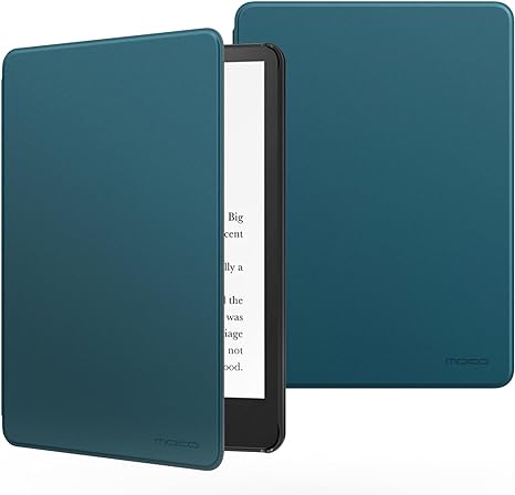 MoKo Case Fits 6.8" Kindle Paperwhite (11th Generation-2021) and Kindle Paperwhite Signature Edition, Lightweight Shell Cover with Auto Wake/Sleep for Kindle Paperwhite 2021, Turquoise