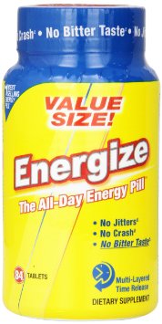 iSatori Energize All Day Energy Pill Tablets 84-Count Bottle