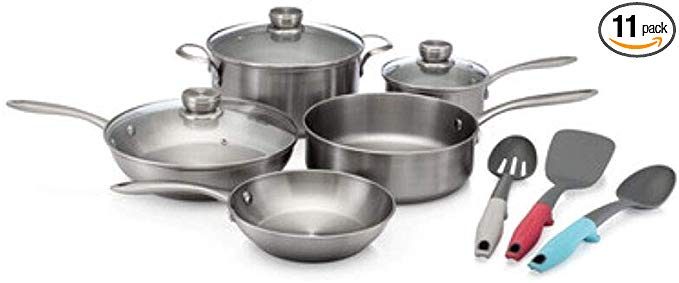 Frigidaire 11FFSPAN03 ReadyCook Cookware, 11-piece, Stainless Steel