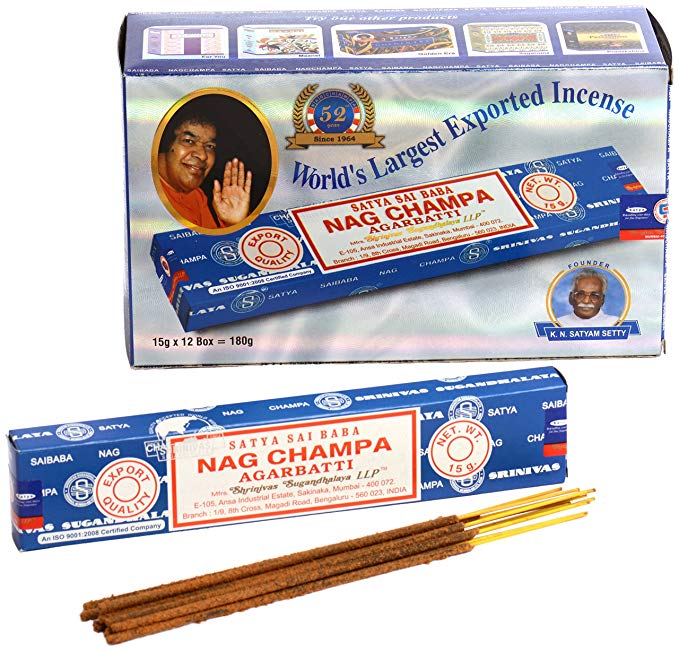 NAG CHAMPA INCENSE STICKS [12 PACKS]