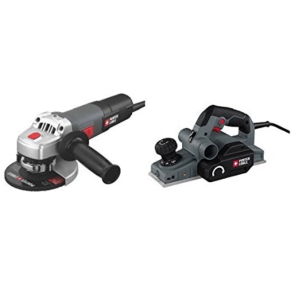 PORTER-CABLE PC60TAG 6.0-Amp 4-1/2-Inch Angle Grinder with 6-Amp Hand Planer