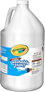 Crayola Washable Paint, White Paint, Classroom Supplies, 1 Gallon