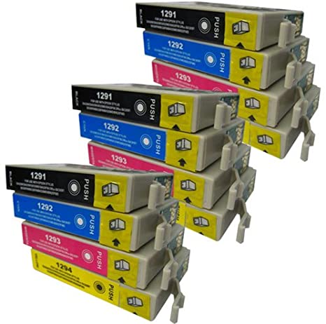 12 CiberDirect High Capacity Compatible Ink Cartridges for use with Epson Stylus SX435W Printers.