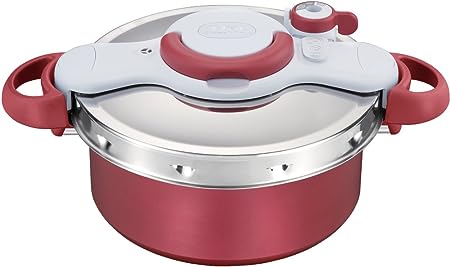 T-fal Pressure Cooker ClipsoMinut Duo 5.2L (RED)【Japan Domestic Genuine Products】