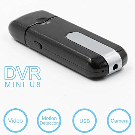 YYCAM Portable Mini U8 USB Disk HD Hidden Camera 720x480 Motion Detector Video Recorder Black
