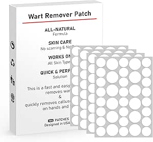 WABRINY Wart Remover Patches, Fast & Easy Operate Hydrocolloid Gel Waterproof Invisible Sticker, Skin Care Removal Patches for All Skin Types(144pcs)-R1