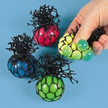 Fun Express Bulk Toy MeshCovered Mini Stress Balls (2 Dozen)