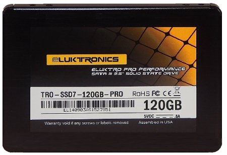 Eluktro Pro Performance 120GB SSD SATA III 6 GBs MLC 25-Inch 7mm Internal Solid State Drive TRO-SSD7-120GB-PRO