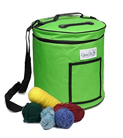 Yarn Storage Bag Tote for Knitting and Crochet and Craft Storage - Large Knitting Project Bag for Yarn Storage and Wool Storage, Lightweight and Portable - Also Makes A Great Gift!