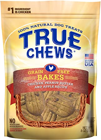 True Chews Grain Free Bakes Chicken Peanut Butter & Apple Recipe Dog Treats