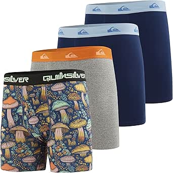 Quiksilver Mens Underwear 4 Pack Boxers for Men Performance Mens Boxer Briefs
